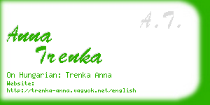 anna trenka business card